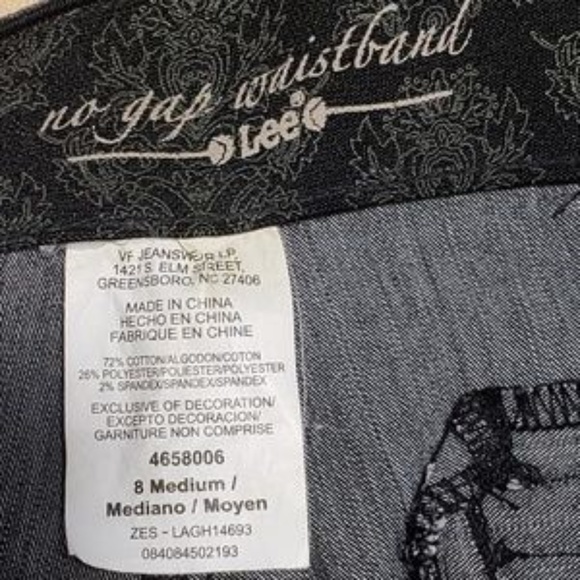 ♡LEE No Gap Waistband gray stretch *sz 8M - Picture 6 of 7